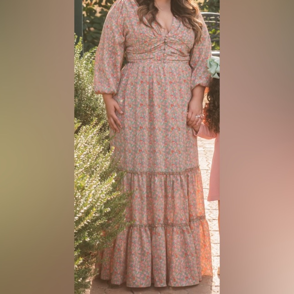 Floral Long Sleeve Dress